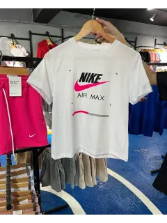 Franela Air max blanca dama