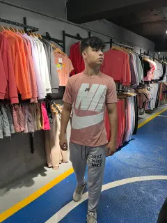 Franela marca de agua rosa vieja