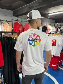 Franela espiral blanca