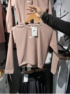 sudadera dama marron nike
